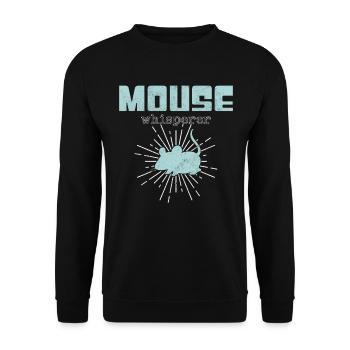 Mouse Whisperer - Unisex Sweatshirt - black - Front - Alina (178cm) & Michal (187cm)