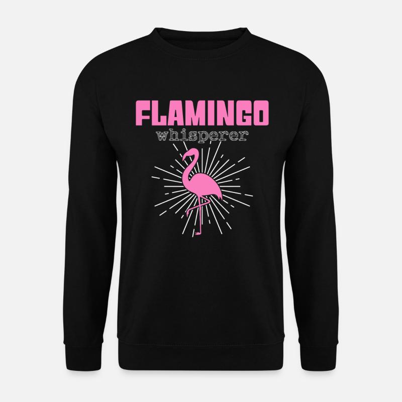 Flamingo Whisperer - Unisex Sweatshirt - black