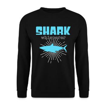 Shark Whisperer - Unisex Sweatshirt - black - Front - Alina (178cm) & Michal (187cm)