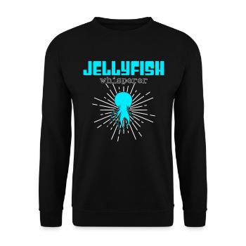 Jellyfish Whisperer - Unisex Sweatshirt - black - Front - Alina (178cm) & Michal (187cm)