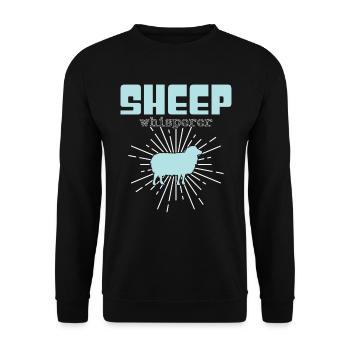 Chuchoteur de mouton - Sweat-shirt Unisexe - noir - Devant - Alina (178cm) & Michal (187cm)