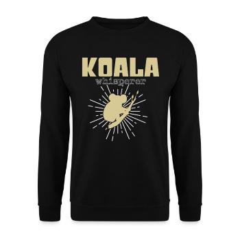 Koala Whisperer - Unisex Sweatshirt - black - Front - Alina (178cm) & Michal (187cm)