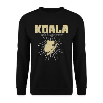 Koala Whisperer - Unisex Sweatshirt - black - Front - Alina (178cm) & Michal (187cm)