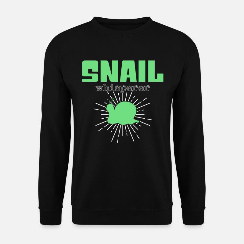Chuchoteur d’escargot - Sweat-shirt Unisexe - noir