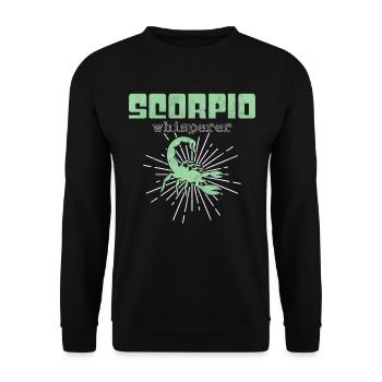 Scorpio Whisperer - Unisex Sweatshirt - black - Front - Alina (178cm) & Michal (187cm)