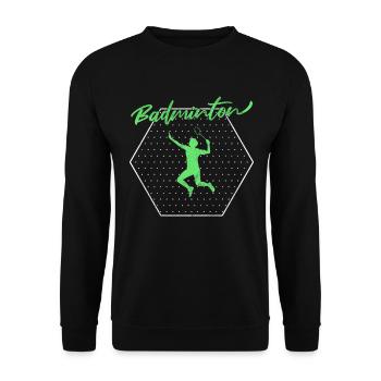 Badminton - Unisex Pullover - Schwarz - Vorne - Alina (178cm) & Michal (187cm)