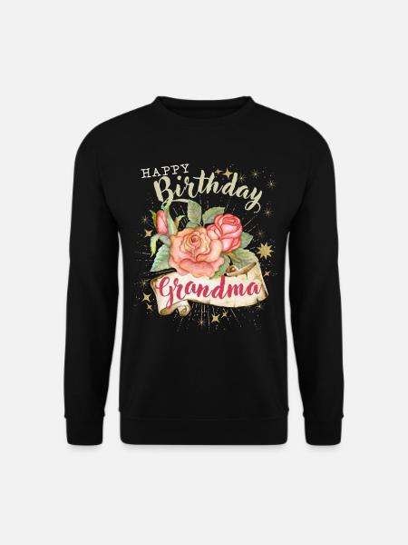 Grandma-Grandma Birthday Vintage-Happy Birthday Grandma - Unisex Sweatshirt - black