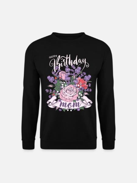 Anniversaire Joyeux-Anniversaire-Maman Maman-Maman-Maman - Sweat-shirt Unisexe - noir