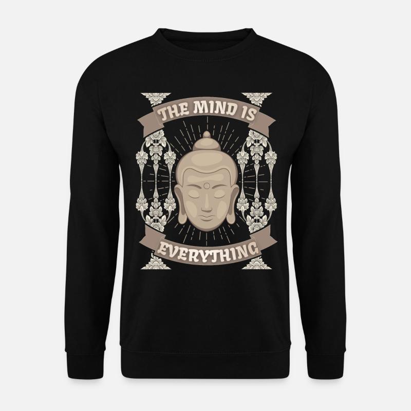 Buddhismus Meditation Buddha-Design Spiritualität - Unisex Pullover - Schwarz