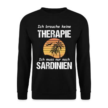 Sardinien Urlaub Sardegna Italien Geschenk Idee - Unisex Pullover - Schwarz - Vorne - Alina (178cm) & Michal (187cm)