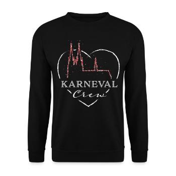 Köln Colonia Cologne Kölle Kölner Dom Karneval - Unisex Pullover - Schwarz - Vorne - Alina (178cm) & Michal (187cm)
