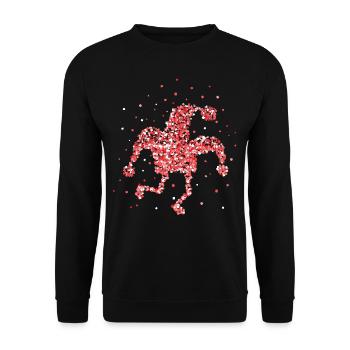 Casquette de fou Rouge Blanc Fou De Cologne Carnaval Jeck - Sweat-shirt Unisexe - noir - Devant - Alina (178cm) & Michal (187cm)