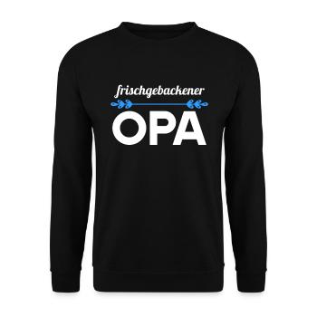 Stolzer frischgebackener Opa - Unisex Pullover - Schwarz - Vorne - Alina (178cm) & Michal (187cm)