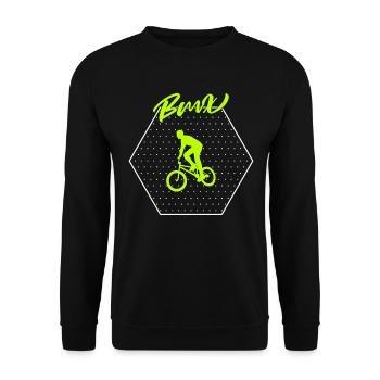 bmx - Unisex Sweatshirt - black - Front - Alina (178cm) & Michal (187cm)