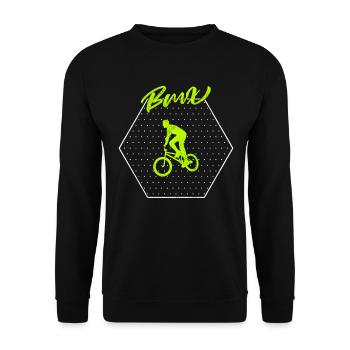bmx - Unisex Sweatshirt - black - Front - Alina (178cm) & Michal (187cm)