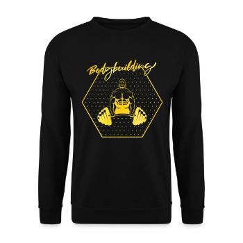 culturisme - Sweat-shirt Unisexe - noir - Devant - Alina (178cm) & Michal (187cm)