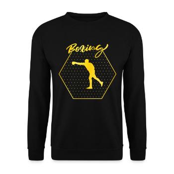 Boxe - Sweat-shirt Unisexe - noir - Devant - Alina (178cm) & Michal (187cm)