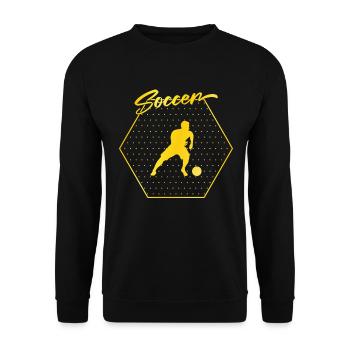 Soccer soccer - Unisex Sweatshirt - black - Front - Alina (178cm) & Michal (187cm)