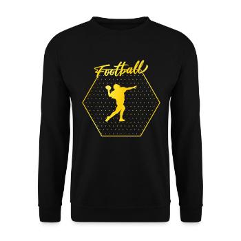 Football - Unisex Pullover - Schwarz - Vorne - Alina (178cm) & Michal (187cm)