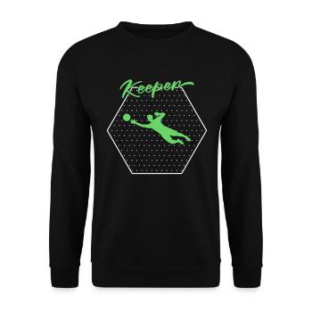 Gardien de but - Sweat-shirt Unisexe - noir - Devant - Alina (178cm) & Michal (187cm)