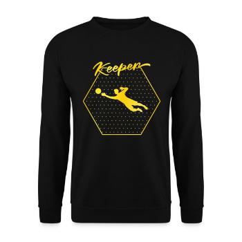 Gardien de but - Sweat-shirt Unisexe - noir - Devant - Alina (178cm) & Michal (187cm)