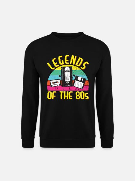 80er Jahre Outfit Party 80's Motto Mottoparty 1980 - Unisex Pullover - Schwarz