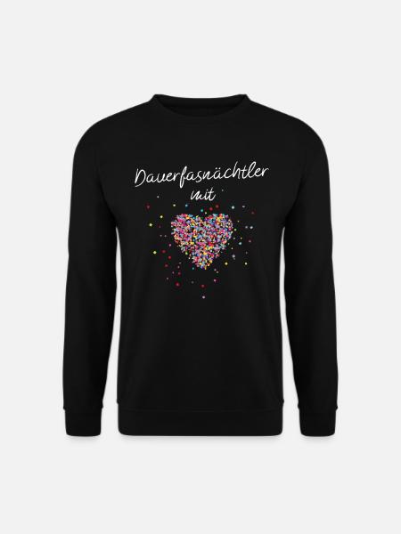 Jeck Karneval Fasching Konfetti Kostümersatz - Unisex Pullover - Schwarz