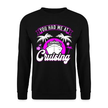 Bateau de croisière fille de vacances que vous avez eue - Sweat-shirt Unisexe - noir - Devant - Alina (178cm) & Michal (187cm)