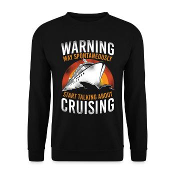 Croisière Vacances Rétro Vintage - Sweat-shirt Unisexe - noir - Devant - Alina (178cm) & Michal (187cm)