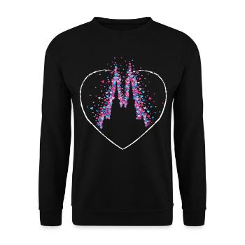 Cologne Cathedral Viva Colonia Cologne Cologne Carnival - Unisex Sweatshirt - black - Front - Alina (178cm) & Michal (187cm)
