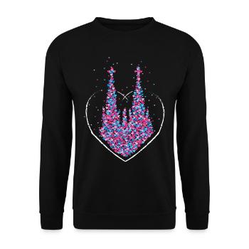 Remplacement des costumes du carnaval de la cathédrale de Cologne - Sweat-shirt Unisexe - noir - Devant - Alina (178cm) & Michal (187cm)