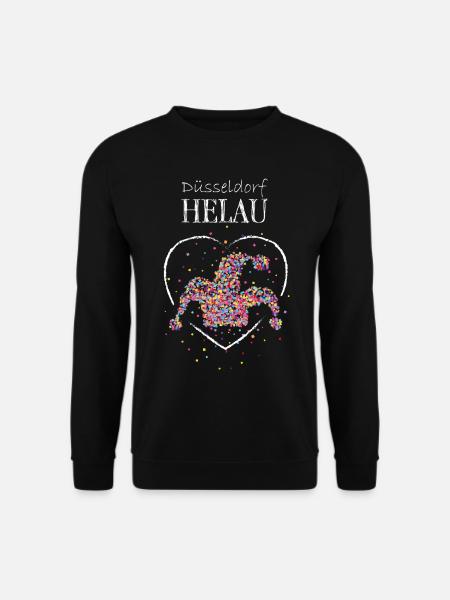 Helau Düsseldorf Düsseldorfer Karneval Jeck Narr - Unisex Pullover - Schwarz