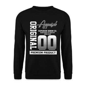 2000 Vintage Birthday Vintage Gift Retro - Unisex Sweatshirt - black - Front - Alina (178cm) & Michal (187cm)