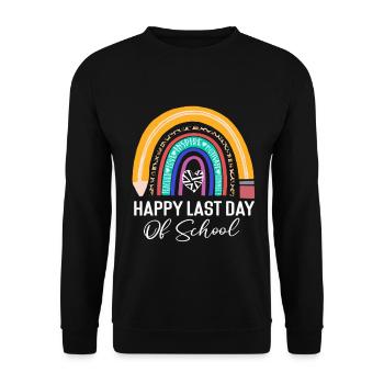Joyeux dernier jour d’école - Sweat-shirt Unisexe - noir - Devant - Alina (178cm) & Michal (187cm)