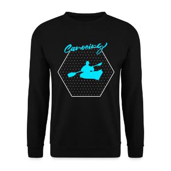 Canoeing - Unisex Sweatshirt - black - Front - Alina (178cm) & Michal (187cm)
