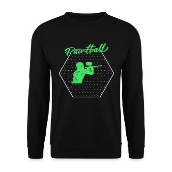 Paintball - Sweat-shirt Unisexe - noir - Devant - Alina (178cm) & Michal (187cm)