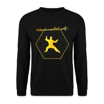 Martial arts - Unisex Sweatshirt - black - Front - Alina (178cm) & Michal (187cm)