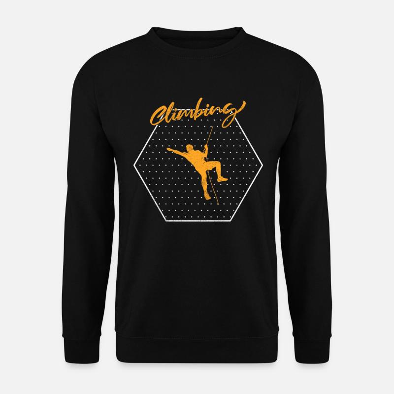 Klettern - Unisex Pullover - Schwarz