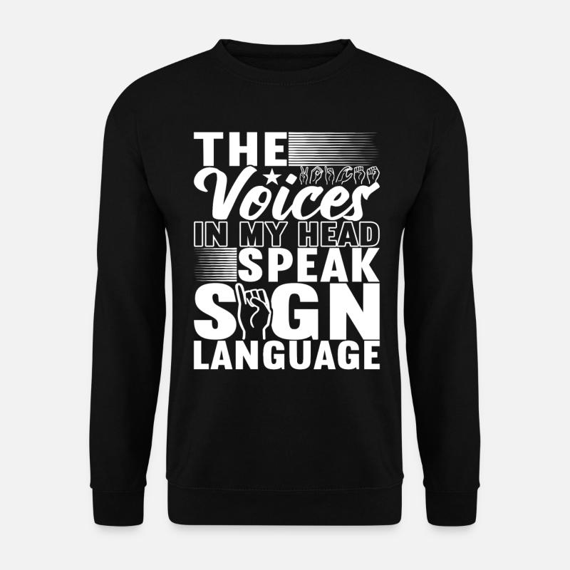Sourds sourds-muets sourds sourds - Sweat-shirt Unisexe - noir