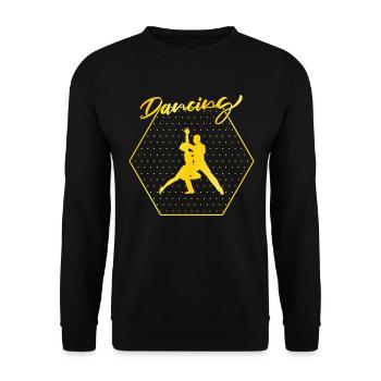 Tanzen - Unisex Pullover - Schwarz - Vorne - Alina (178cm) & Michal (187cm)