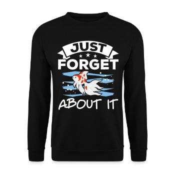 Just forget about aquarist fish farming G - Unisex Sweatshirt - black - Front - Alina (178cm) & Michal (187cm)