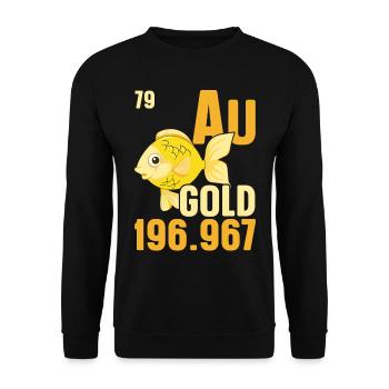 Poisson rouge Poisson sous-marin Pêche aquariophile - Sweat-shirt Unisexe - noir - Devant - Alina (178cm) & Michal (187cm)