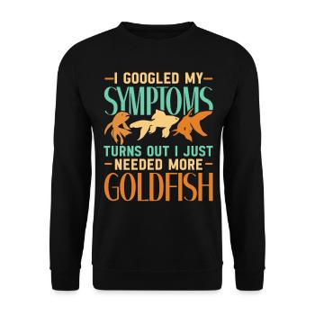 Poissons rouges Poissons sous-marins Aquariophiles Contenu des poissons - Sweat-shirt Unisexe - noir - Devant - Alina (178cm) & Michal (187cm)