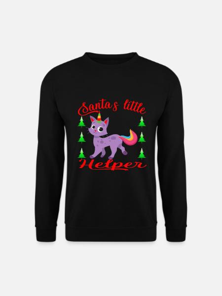 Christmas Santa's Little Helper - Unisex Sweatshirt - black