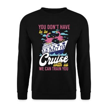 Cruise Ship Vacation Girl Friends - Unisex Sweatshirt - black - Front - Alina (178cm) & Michal (187cm)