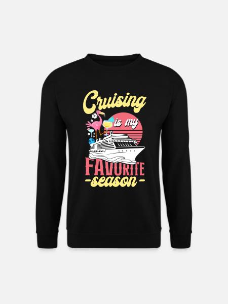 Cruise Ship Vacation Girl Cruising - Unisex Pullover - Schwarz