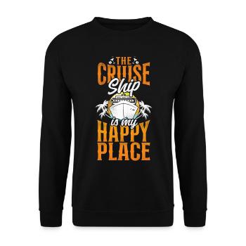 Croisière Vacances Vintage Le - Sweat-shirt Unisexe - noir - Devant - Alina (178cm) & Michal (187cm)
