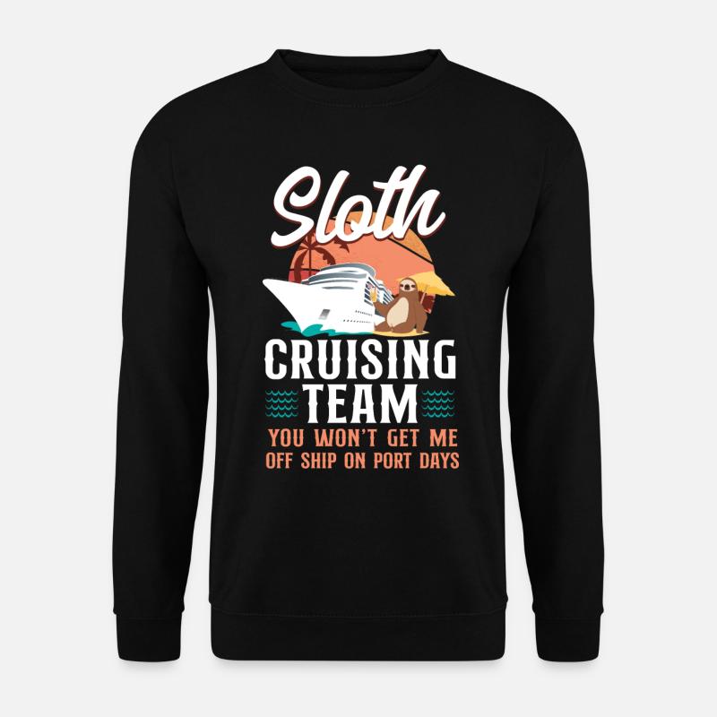 Cruise Ship Vacation Sloth Sloth - Unisex Pullover - Schwarz