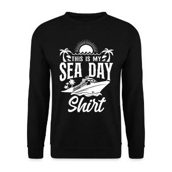 Cruise Ship Vacation This Is My - Unisex Sweatshirt - black - Front - Alina (178cm) & Michal (187cm)