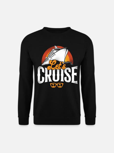 Cruise Ship Vacation Vintage Let's - Unisex Pullover - Schwarz